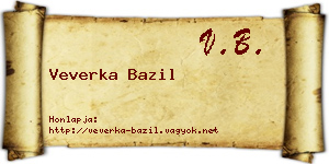 Veverka Bazil névjegykártya